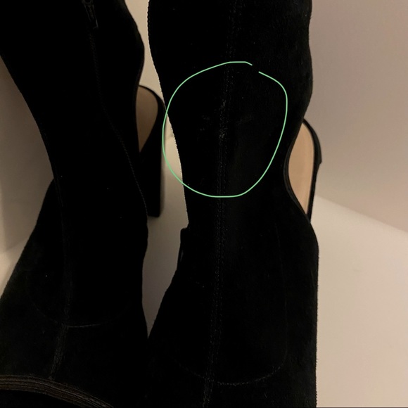 Black suede peep toe booties 🖤 - Picture 6 of 6